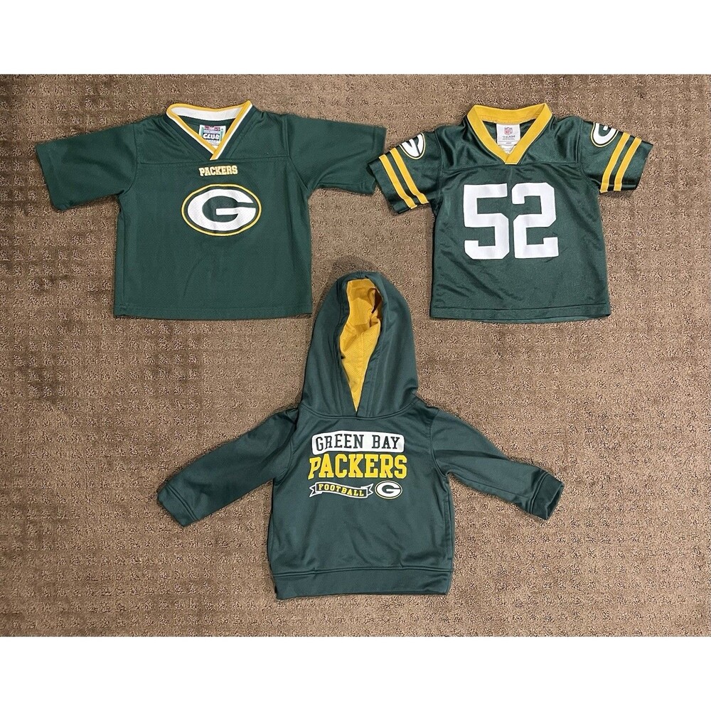 Lot Green Bay Packers Youth 2T Tops Clay Matthew’s Jersey Hoodie